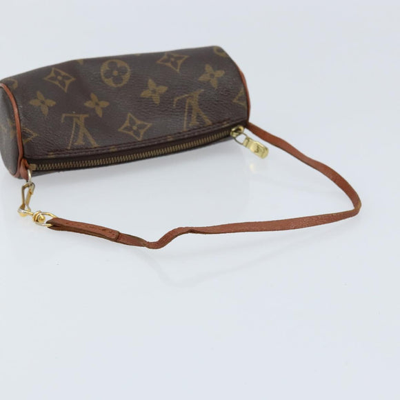LOUIS VUITTON Monogram Papillon Pouch LV Auth BA10935