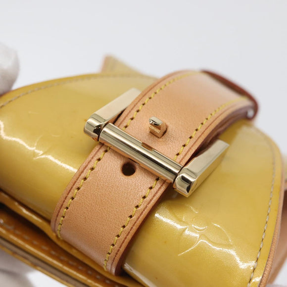 LOUIS VUITTON Vernis Lafayette Street Münzbörse Beige M91013 LV Auth BA10937