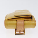 LOUIS VUITTON Vernis Lafayette Street Münzbörse Beige M91013 LV Auth BA10937-3