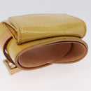 LOUIS VUITTON Vernis Lafayette Street Münzbörse Beige M91013 LV Auth BA10937-5