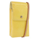 LOUIS VUITTON Vernis Groene Sigarettenkoker Limoengeel M91052 LV Auth BA10938-1