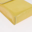 LOUIS VUITTON Vernis Groene Sigarettenkoker Limoengeel M91052 LV Auth BA10938-9