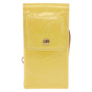 LOUIS VUITTON Vernis Groene Sigarettenkoker Limoengeel M91052 LV Auth BA10938-13