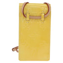 LOUIS VUITTON Vernis Groene Sigarettenkoker Limoengeel M91052 LV Auth BA10938-2