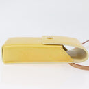 LOUIS VUITTON Vernis Groene Sigarettenkoker Limoengeel M91052 LV Auth BA10938-3