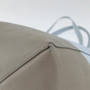 CELINE Horizontalkava Tote Bag Leather Light Blue Silver Auth BA10939-9