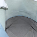CELINE Horizontalkava Tote Bag Leather Light Blue Silver Auth BA10939-19