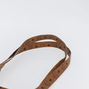 MCM Logogram Vicetos Tote Bag PVC Brown Gold Auth BA10940-8