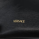 BOTTEGA VENETA Chain Tote Bag Leather Black Gold Auth BA10943-17