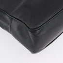 CHANEL Tote Bag Leather Black Gold CC Auth BA10944-9