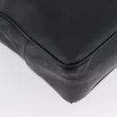 CHANEL Tote Bag Leather Black Gold CC Auth BA10944-15