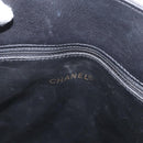 CHANEL Tote Bag Leather Black Gold CC Auth BA10944-10