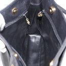 CHANEL Tote Bag Leather Black Gold CC Auth BA10944-18