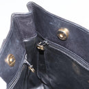 CHANEL Tote Bag Leather Black Gold CC Auth BA10944-19