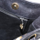 CHANEL Tote Bag Leather Black Gold CC Auth BA10944-21