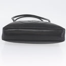 CHANEL Tote Bag Leather Black Gold CC Auth BA10944-5
