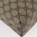 GUCCI GG Supreme Web Sherry Line Tote Bag PVC Beige 89 02 003 Auth BA10945-13