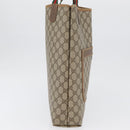 GUCCI GG Supreme Web Sherry Line Tote Bag PVC Beige 89 02 003 Auth BA10945-5