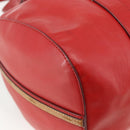 Chloe Tote Bag Leather 2way Red Gold Auth BA10946A-15
