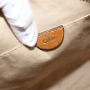 Chloe Tote Bag Leather 2way Red Gold Auth BA10946A-17