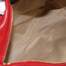 Chloe Tote Bag Leather 2way Red Gold Auth BA10946A-18