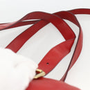 Chloe Tote Bag Leather 2way Red Gold Auth BA10946A-8