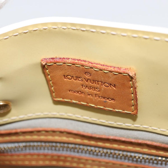 LOUIS VUITTON Monogram Vernis Reade PM Hand Bag Perle M91336 LV Auth BA10949
