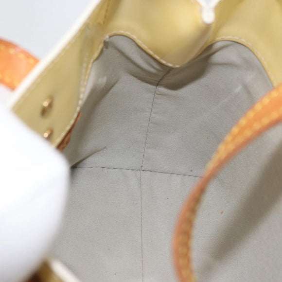 LOUIS VUITTON Monogram Vernis Reade PM Hand Bag Perle M91336 LV Auth BA10949