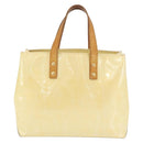 LOUIS VUITTON Monogram Vernis Reade PM Hand Bag Perle M91336 LV Auth BA10949-2