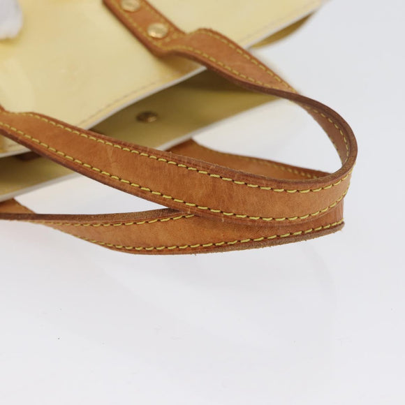 LOUIS VUITTON Monogram Vernis Reade PM Hand Bag Perle M91336 LV Auth BA10949