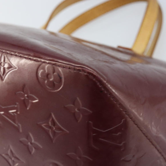 LOUIS VUITTON Monogram Vernis Bellevue PM Hand Bag Violet M93584 LV Auth BA10952