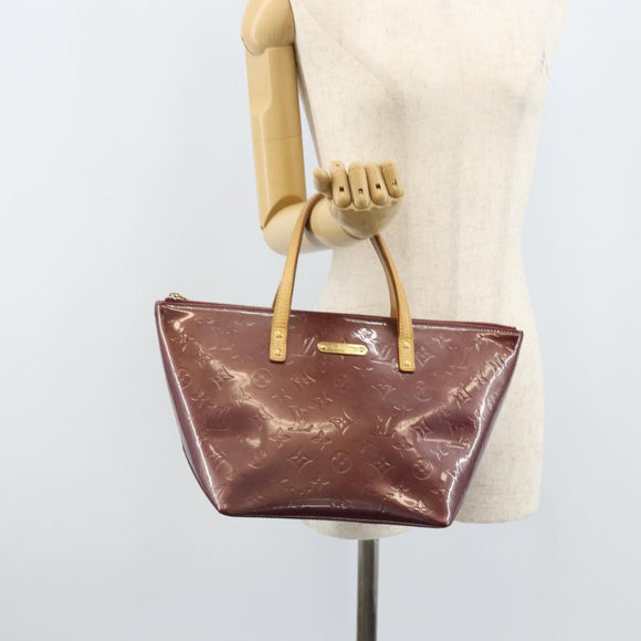 LOUIS VUITTON Monogram Vernis Bellevue PM Hand Bag Violet M93584 LV Auth BA10952