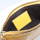 GUCCI Micro GG Canvas Guccissima Coin Purse PVC Yellow 233183 Auth BA10953-10