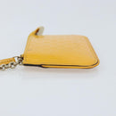 GUCCI Micro GG Canvas Guccissima Coin Purse PVC Yellow 233183 Auth BA10953-4