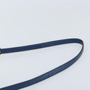Miu Miu Hand Bag Leather 2way Blue Gold Auth BA10954A-14
