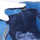 Miu Miu Hand Bag Leather 2way Blue Gold Auth BA10954A-21