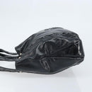Salvatore Ferragamo Gancini Hand Bag Leather Black Silver Auth BA10955-5