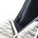 BALLY Hand Bag Leather Ivory Gold Auth BA10961-21