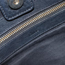 Chloe Sally Tote Bag Leather Black Gold Auth BA10963-15