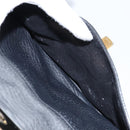 Chloe Sally Tote Bag Leather Black Gold Auth BA10963-21