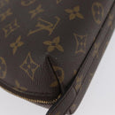 LOUIS VUITTON Monogram Trousse Demi Ronde Cosmetic Pouch M47520 LV Auth BA10964-15