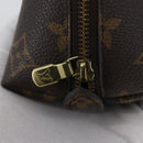 LOUIS VUITTON Monogram Trousse Demi Ronde Cosmetic Pouch M47520 LV Auth BA10964-8