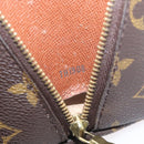 LOUIS VUITTON Monogram Trousse Demi Ronde Cosmetic Pouch M47520 LV Auth BA10964-12