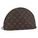 LOUIS VUITTON Monogram Trousse Demi Ronde Cosmetic Pouch M47520 LV Auth BA10964-1