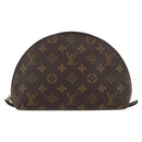 LOUIS VUITTON Monogram Trousse Demi Ronde Cosmetic Pouch M47520 LV Auth BA10964-13