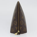 LOUIS VUITTON Monogram Trousse Demi Ronde Cosmetic Pouch M47520 LV Auth BA10964-4