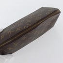 LOUIS VUITTON Monogram Trousse Demi Ronde Cosmetic Pouch M47520 LV Auth BA10964-5