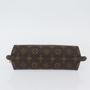 LOUIS VUITTON Monogram Trousse Demi Ronde Cosmetic Pouch M47520 LV Auth BA10964-6
