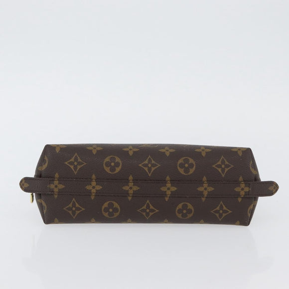 LOUIS VUITTON Monogram Trousse Demi Ronde Cosmetic Pouch M47520 LV Auth BA10964