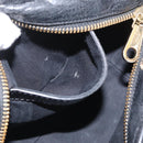 Chloe Etel Hand Bag Leather 2way Black Gold Auth BA10965-21